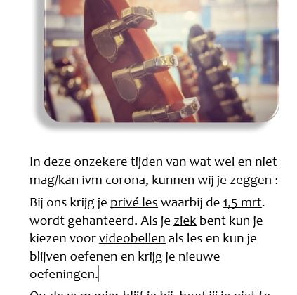 Gitaarles tijdens Corona-crisis